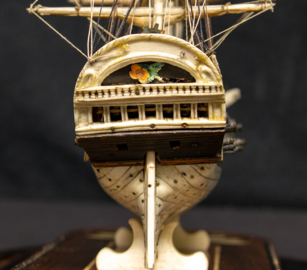 Napoleonic Prisoner of War Model of Royal Navy Third Rate HMS BULWARK - Image 4