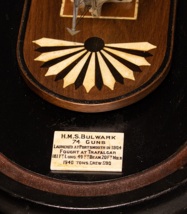 Napoleonic Prisoner of War Model of Royal Navy Third Rate HMS BULWARK - Image 2
