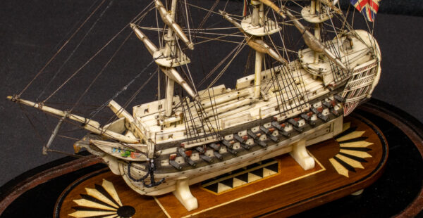 Napoleonic Prisoner of War Model of Royal Navy Third Rate HMS BULWARK - Image 11