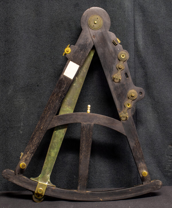 Large 17 1/2 Inch Ebony and Bone Quadrant - Image 3