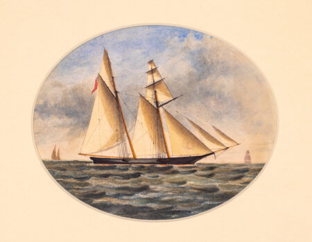 Portrait of a Topsail Schooner