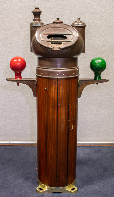 Rare Early American Mushroom Top Binnacle