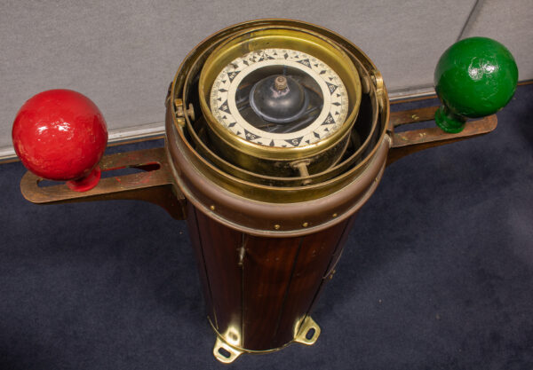 Rare Early American Mushroom Top Binnacle - Image 5