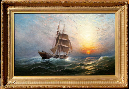 Brigantine at Sunset