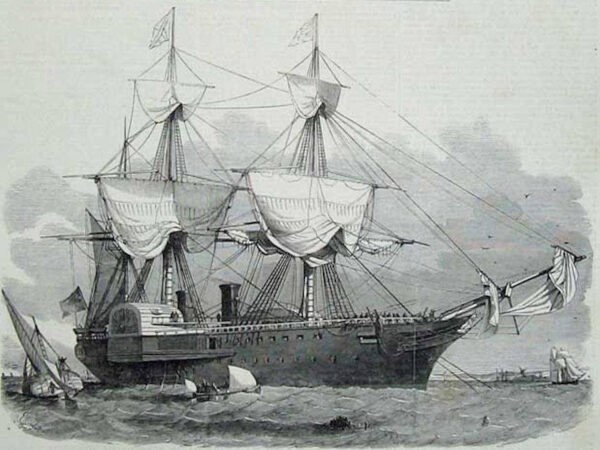 Ship's Bell from the Royal Mail Steamship Packet THAMES of 1841 - Image 2