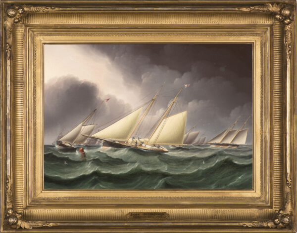 COLUMBIA and WENONAH Rounding Southwest Spit Buoy - Image 3