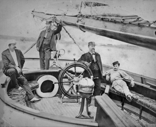 COLUMBIA and WENONAH Rounding Southwest Spit Buoy - Image 2