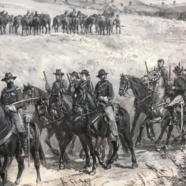 General Custer's Division Retiring from Mt. Jackson, Virginia, and Burning the Forage - Image 4