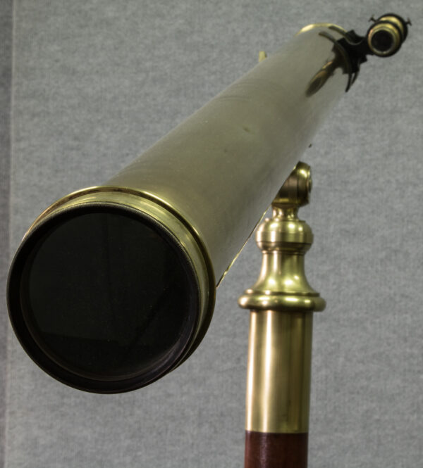 Brass Telescope on Mahogany Stand - Image 10