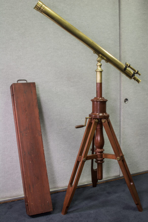 Brass Telescope on Mahogany Stand - Image 14