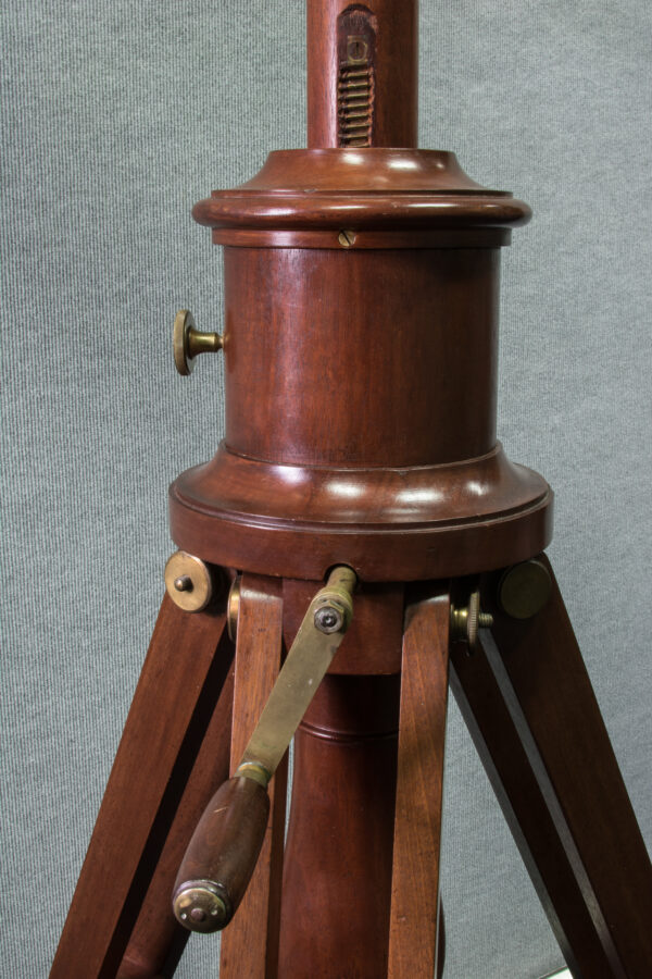 Brass Telescope on Mahogany Stand - Image 3