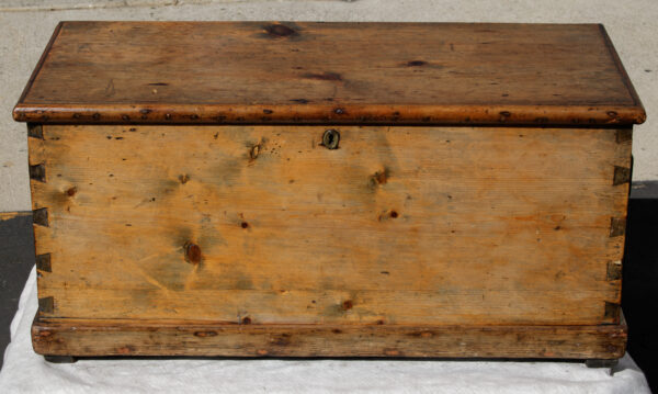 Pine Sea Chest Associated with the Ship TARANAKI of 1877 - Image 2