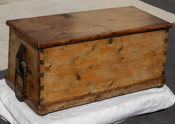 Pine Sea Chest Associated with the Ship TARANAKI of 1877 - Image 3