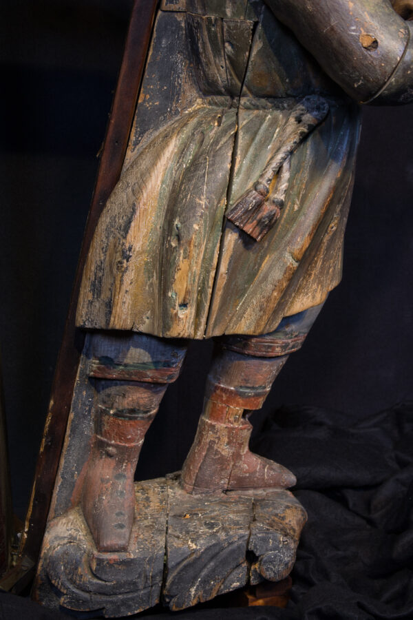 American Ship's Figurehead of a Young Boy Holding a Dove - Image 5