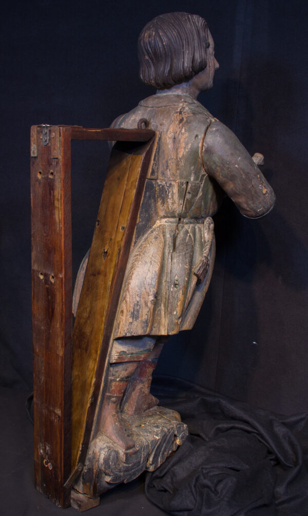 American Ship's Figurehead of a Young Boy Holding a Dove - Image 6