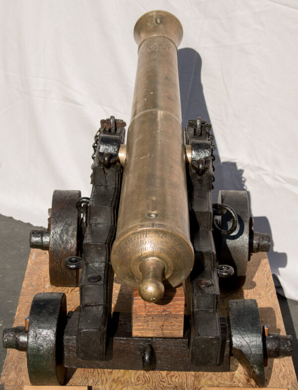 Rare Inscribed 18th Century French 1lb Cannon Model 1786 - Image 4