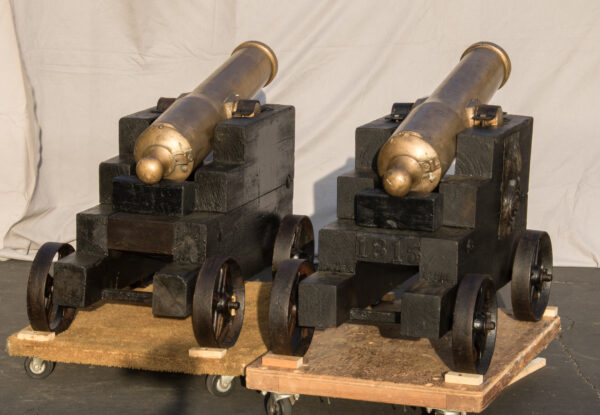 Pair of Historic Egyptian Islamic Bronze Cannons - Image 5