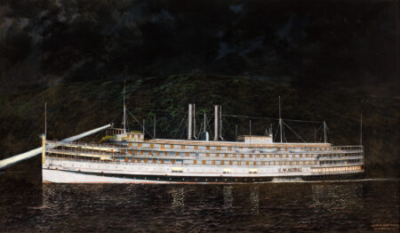 The Hudson River Paddlewheel Steamer C.W. MORSE