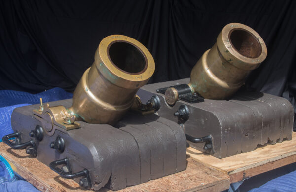 Pair of American Civil War Style Bronze Mortars - Image 7