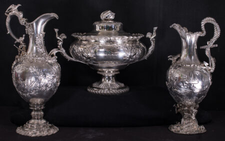 Three Solid Silver Pieces Given for Heroic Rescue of Passengers of S.S. SAN FRANCISCO