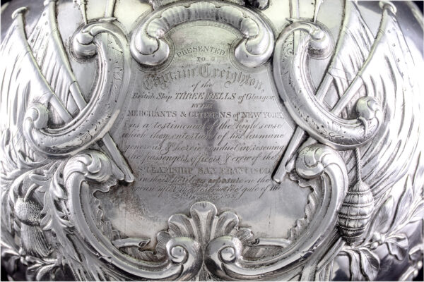 Three Solid Silver Pieces Given for Heroic Rescue of Passengers of S.S. SAN FRANCISCO - Image 22