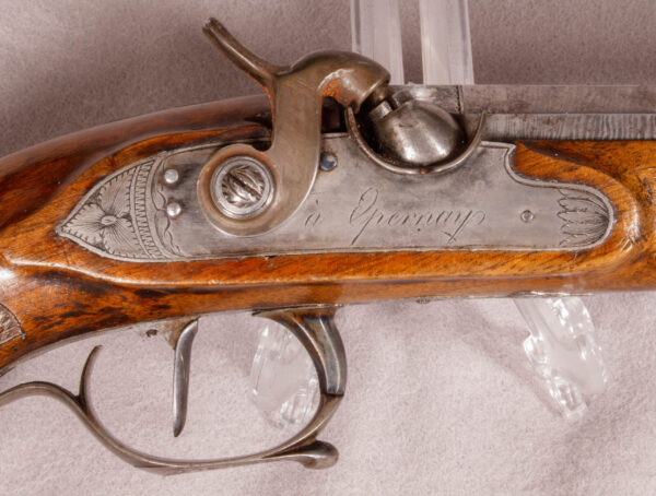 Cased Pair of French Dueling Pistols with Liege Proof Marked Balledent Epernay - Image 11