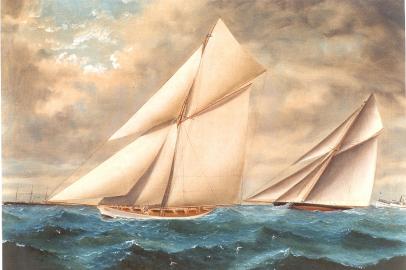 America's Cup 1887 - VOLUNTEER and THISTLE